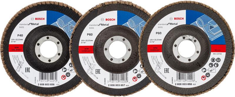Bosch Set brusnih diskova X431, 125 mm