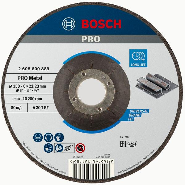 Bosch Metal brusna ploča  PRO 150x6 mm 2608600389