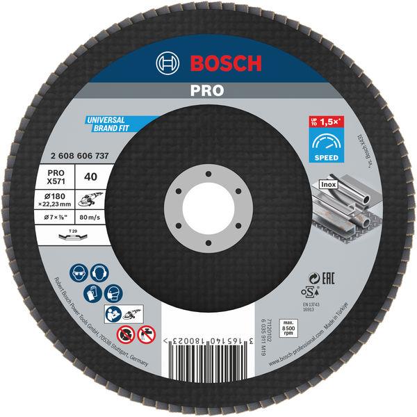 Bosch Pro Flap disk X571 G40 2608606737, 180 mm, 10 komada