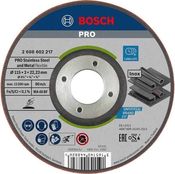 Bosch Brusna ploča PRO 115x3 mm 2608602217, Polu fleksibilna
