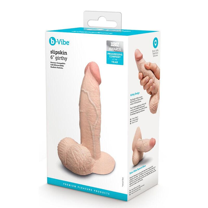 B-Vibe Dildo Slipskin Girthy 50040390000, 16cm, Boja kože