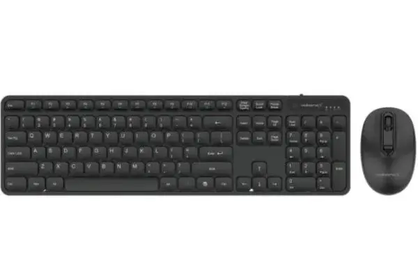 VolkanoX Set bežična tastatura + bežični miš Garnet VKX-20008-BK, 1600 DPI, Bluetooth, US, Crni