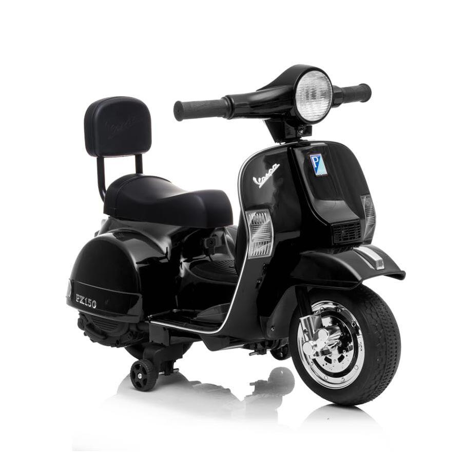 Eurobajk Motor na akumulator za decu Vespa PX150 6V, Crni