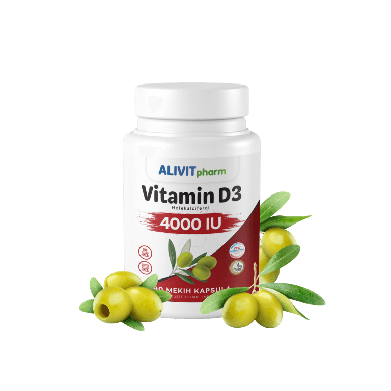 Alivit Pharm Vitamin D3, 4000 IU, 90 kapsula