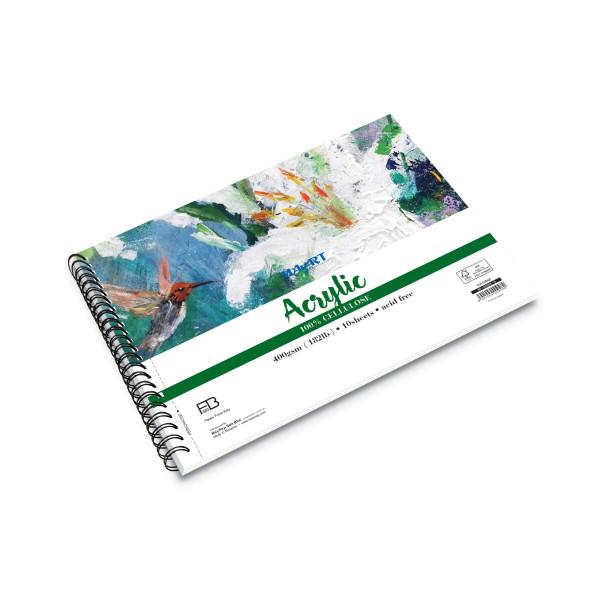 MayArt Blok Akrilik MA00948, A4, 10 listova, 400g, Spiralni