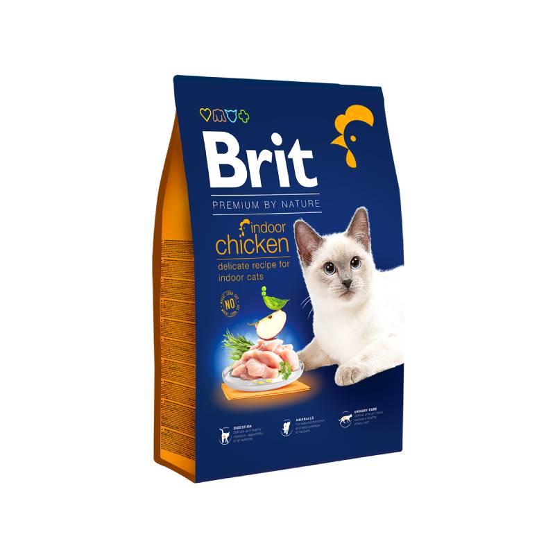Brit Premium suva hrana za mačke za unutrašnju upotrebu, sa piletinom, 300 g