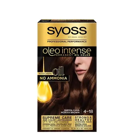 Syoss Farba za kosu 4-18 Oleo Color, Intenzivno tamno braon