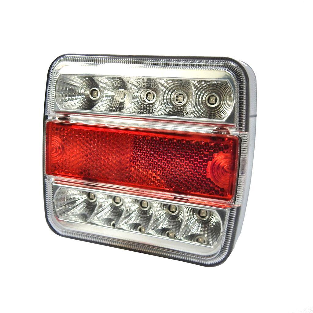 Stop lampa LED, Crveno-bela