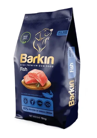 Barkin Suva hrana za pse za zdravu kožu i sjaj High Premium, Riba, 15 kg