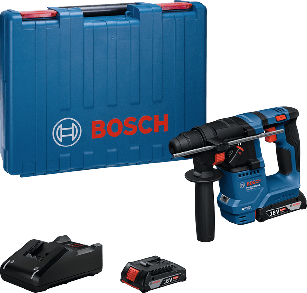 Bosch Akumulatorski elektro-pneumatski čekić / bušilica GBH 18V-18, 2x2.0Ah + punjač + kofer 0611927001