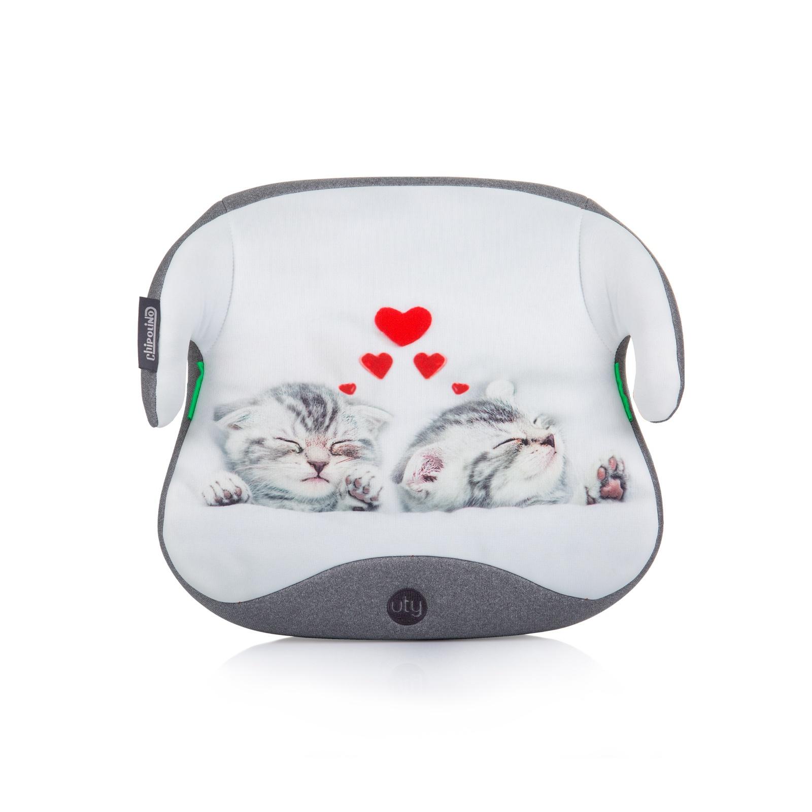 Chipolino Auto sedište Uty 125-150cm Kittens, Sivo