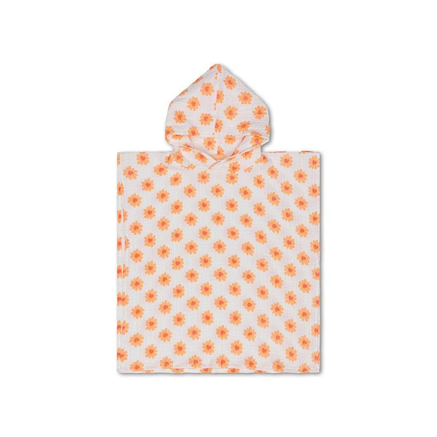 Swim Essentials Pončo peškir za bebe, 50x50 cm, Narandžasto-beli
