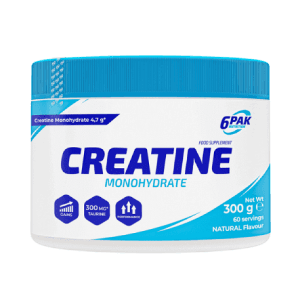 6 Pak Kreatin Monohydrate, 300g