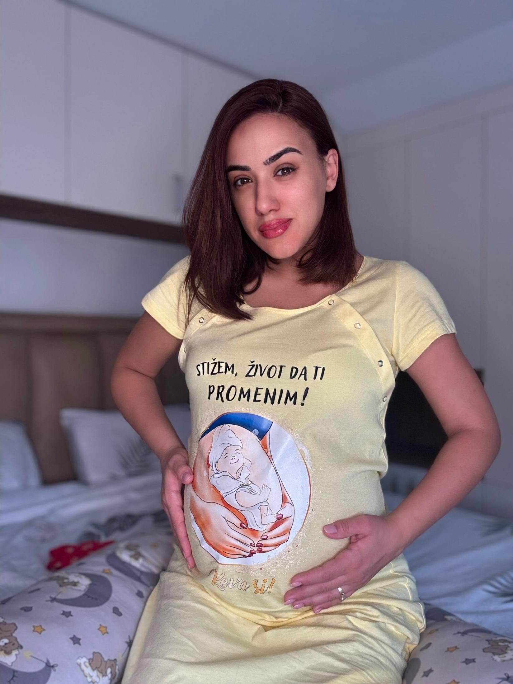 Keva si Spavaćica za trudnice " stižem, život da ti promenim", Žuta