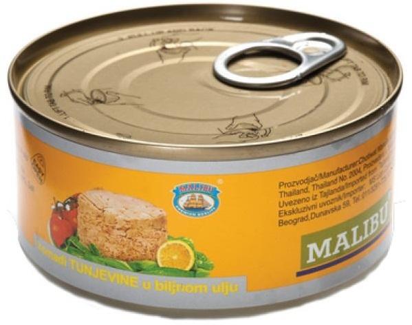 Malibu Tunjevina komadi u biljnom ulju, 170g