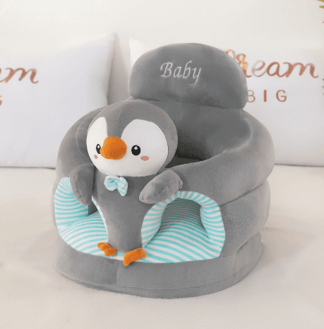 Baby Line Foteljica za bebe Pingvin A12, Siva