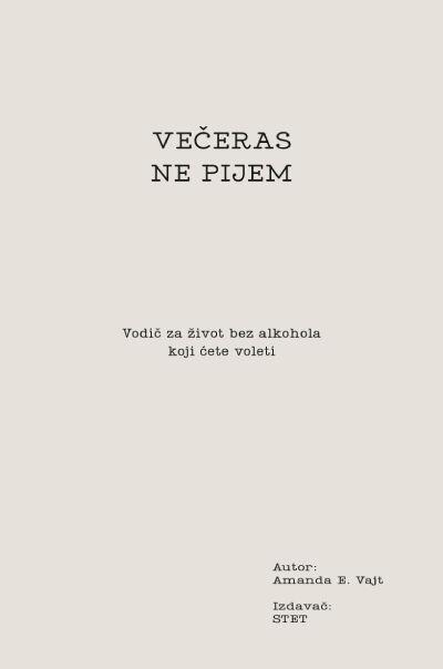 Večeras ne pijem