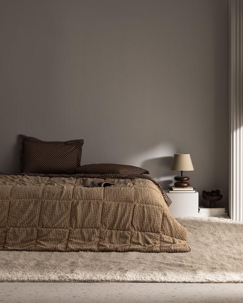 Madame Coco Set posteljina i prekrivač Vincent, 155x215cm, Braon