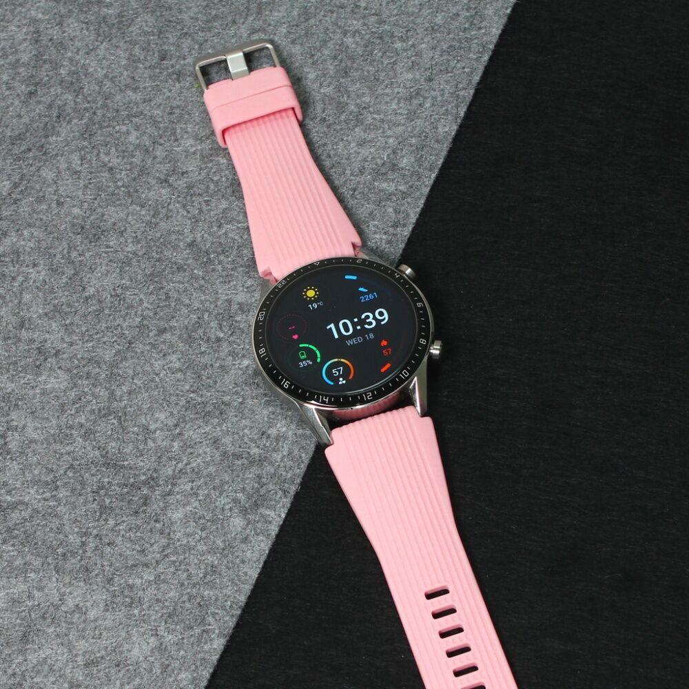 Narukvica Relief za smart watch 22mm, Roze