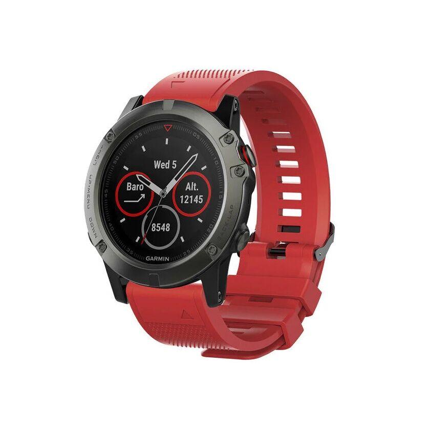 Narukvica Sporty za Garmin Fenix 3/5X/6X smart watch 26mm, Crvena