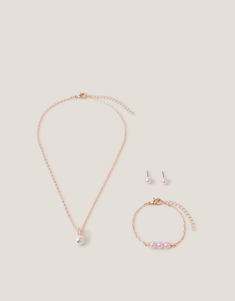 Monsoon Set nakita Bridesmaid Pearl, Rose Gold