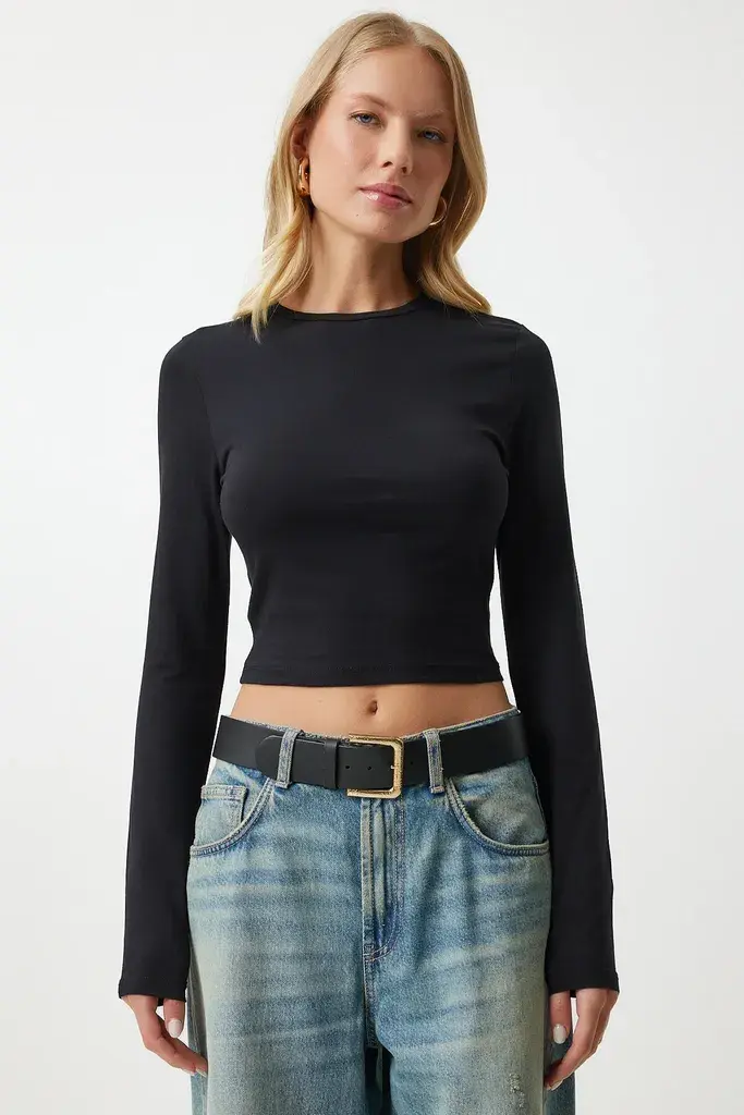 Happiness Istanbul Ženska bluza OW00034, Crna