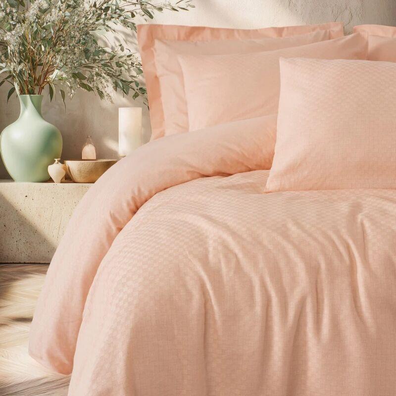 Dekor Dom Posteljina CB Ranforce Double Plaid, Somon