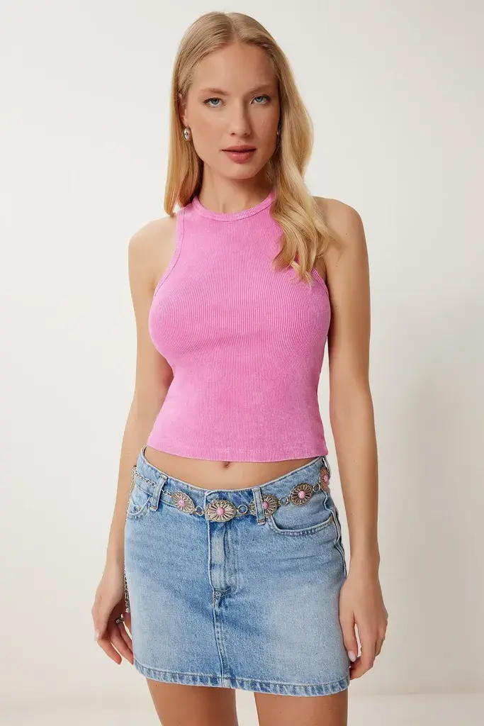 Happiness Istanbul Ženska bluza Ns00437, Roze