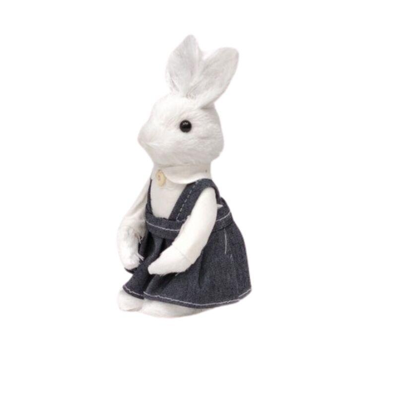 Dekor Dom Uskršnja dekoracija Bunny N42 Jeans Girl, 20cm