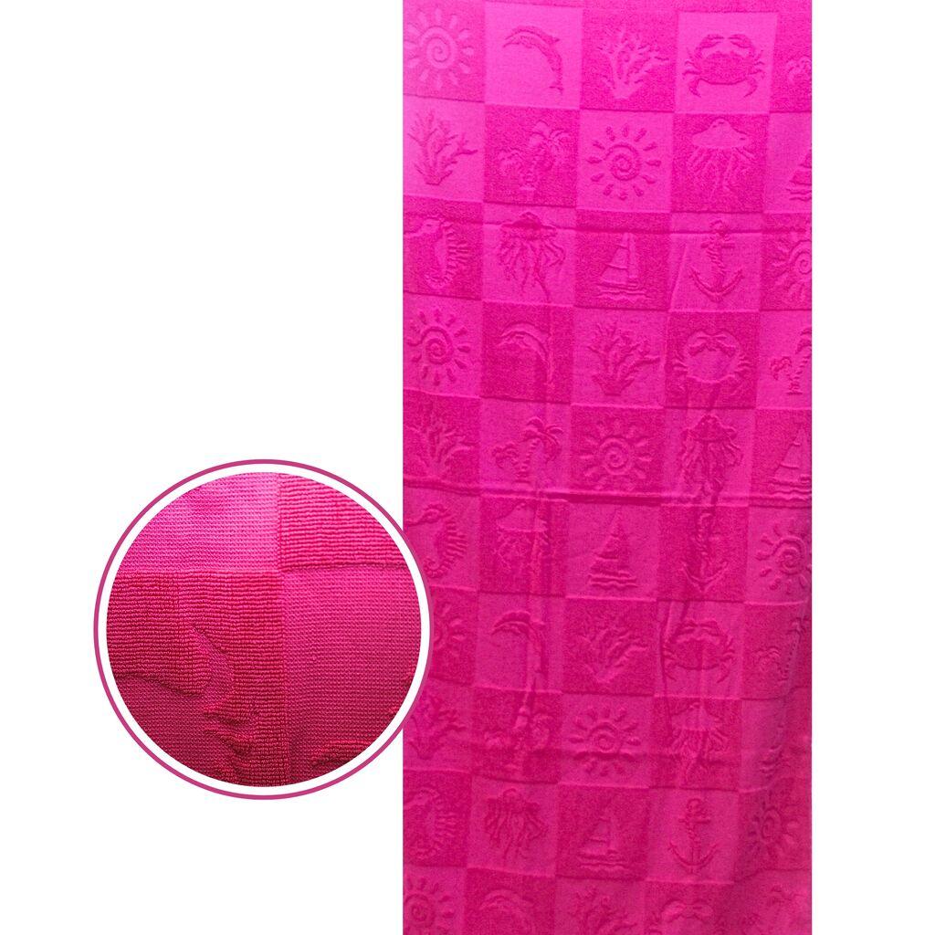 Dekor Dom Plažni peškir Beach Master 70x150cm, Shell Fuchsia