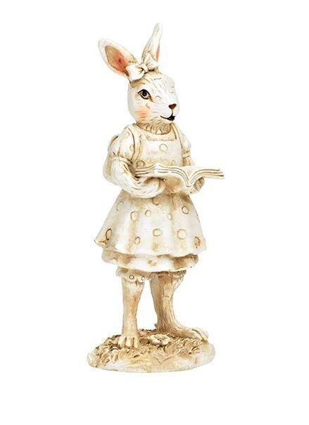 Dekor Dom Uskršnja dekoracija Bunny With Book/Backpack 15cm, 10035396