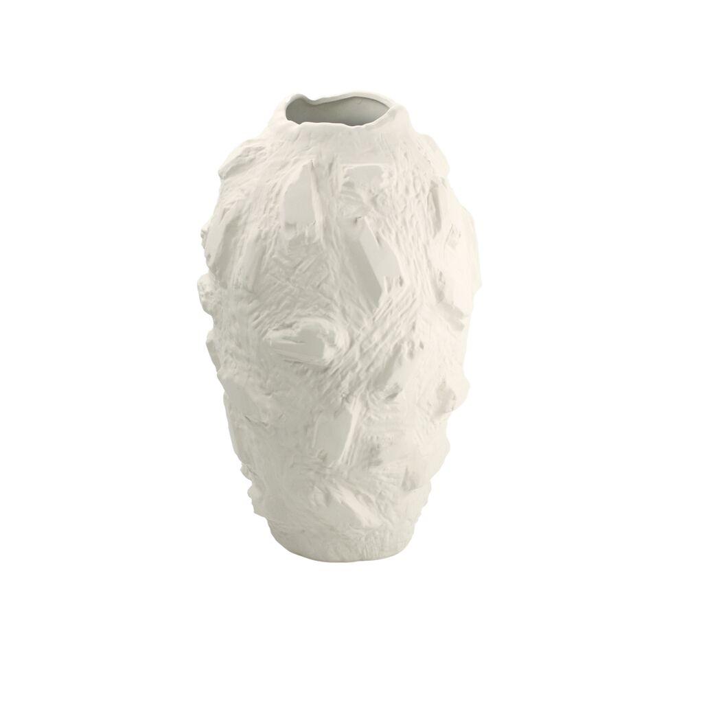 Dekor Dom Vaza Roccia WJM 4291W 36cm, Ivory, N57