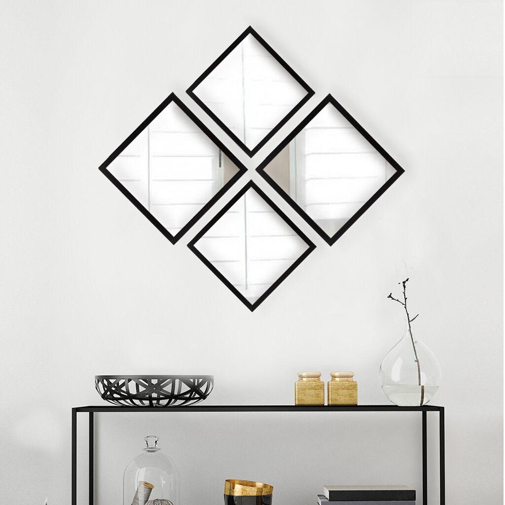 Wallity Set ogledala SETAYNA_042, Crni