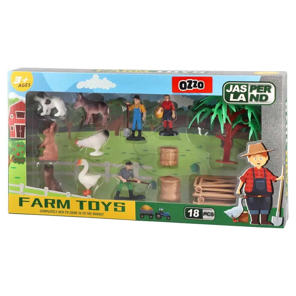 Ozzo Jasperland Set igračaka za decu Farma, Domaće životinje, 3988229