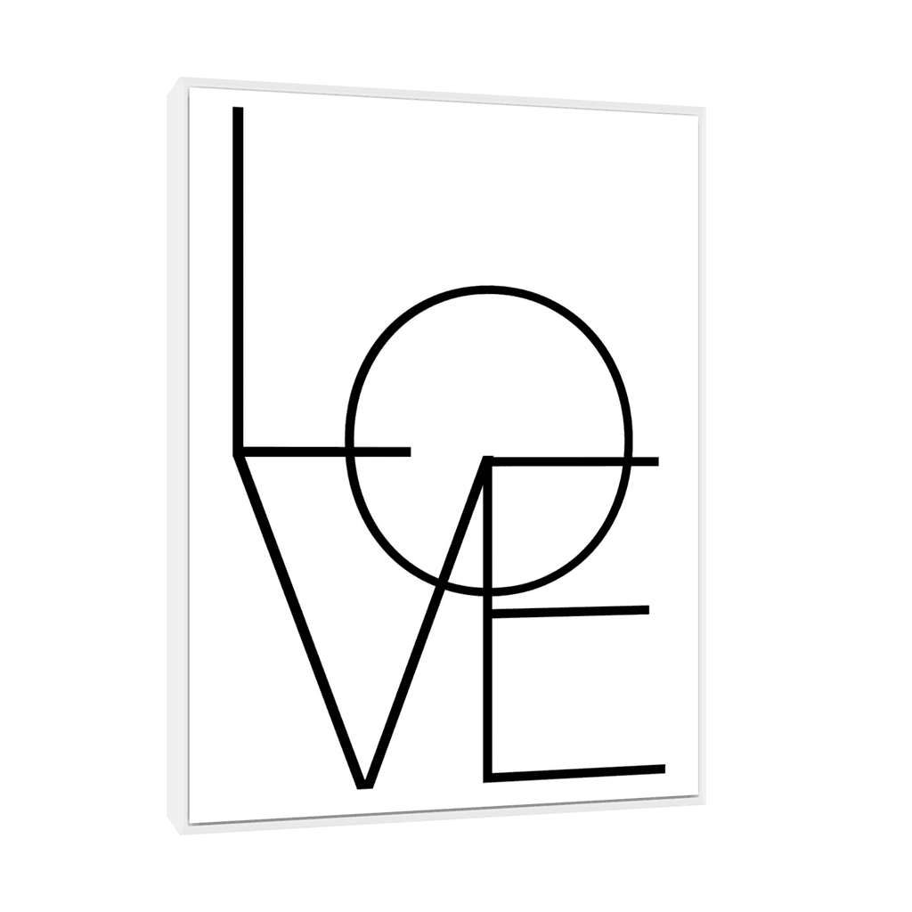 Canvas Slika na platnu Love, Sa ramom, 75 x 100  cm, Beli