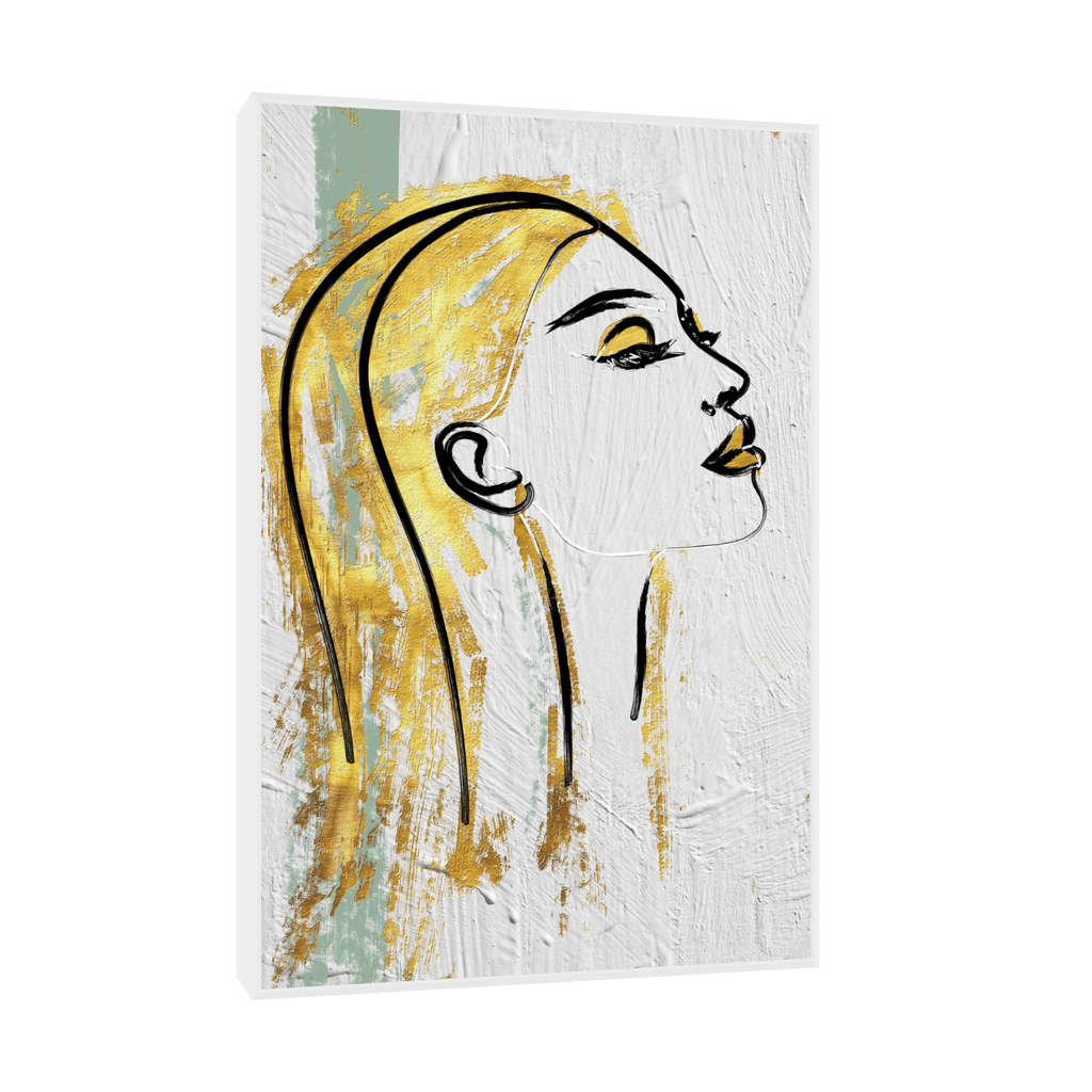 Canvas Slika na platnu Dinamična duša, 30x45cm, Sa ramom, Beli