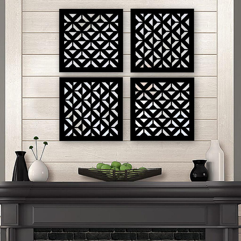 Wallity Set ogledala SYH15088400394, Crni