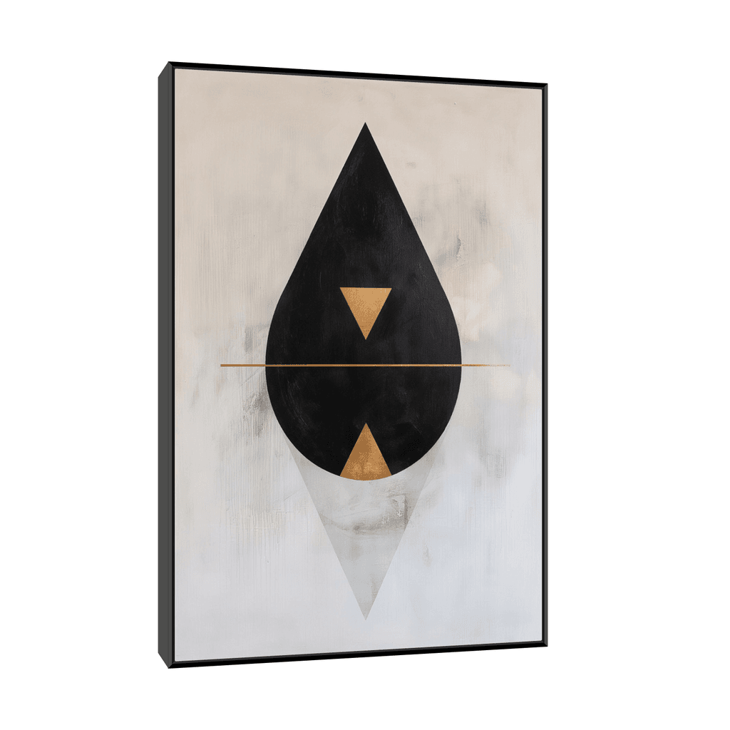 Canvas Slika na platnu Dual II 30x45cm, Sa ramom, Crni