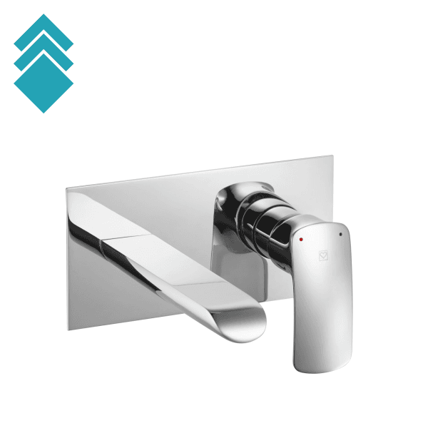 Herz Baterija za lavabo Elite 0080, Uzidna, Hrom