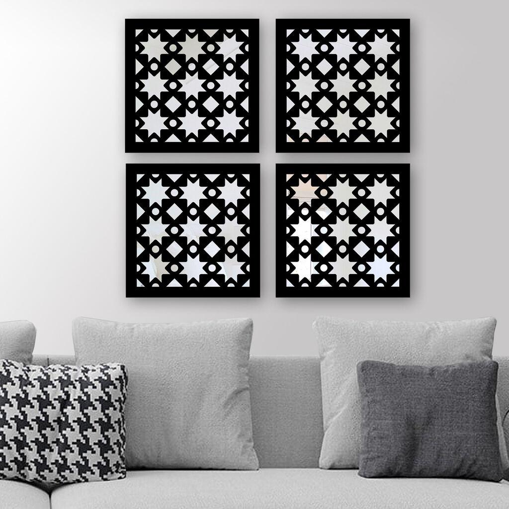 Wallity Set ogledala SHY15088400392, Crni