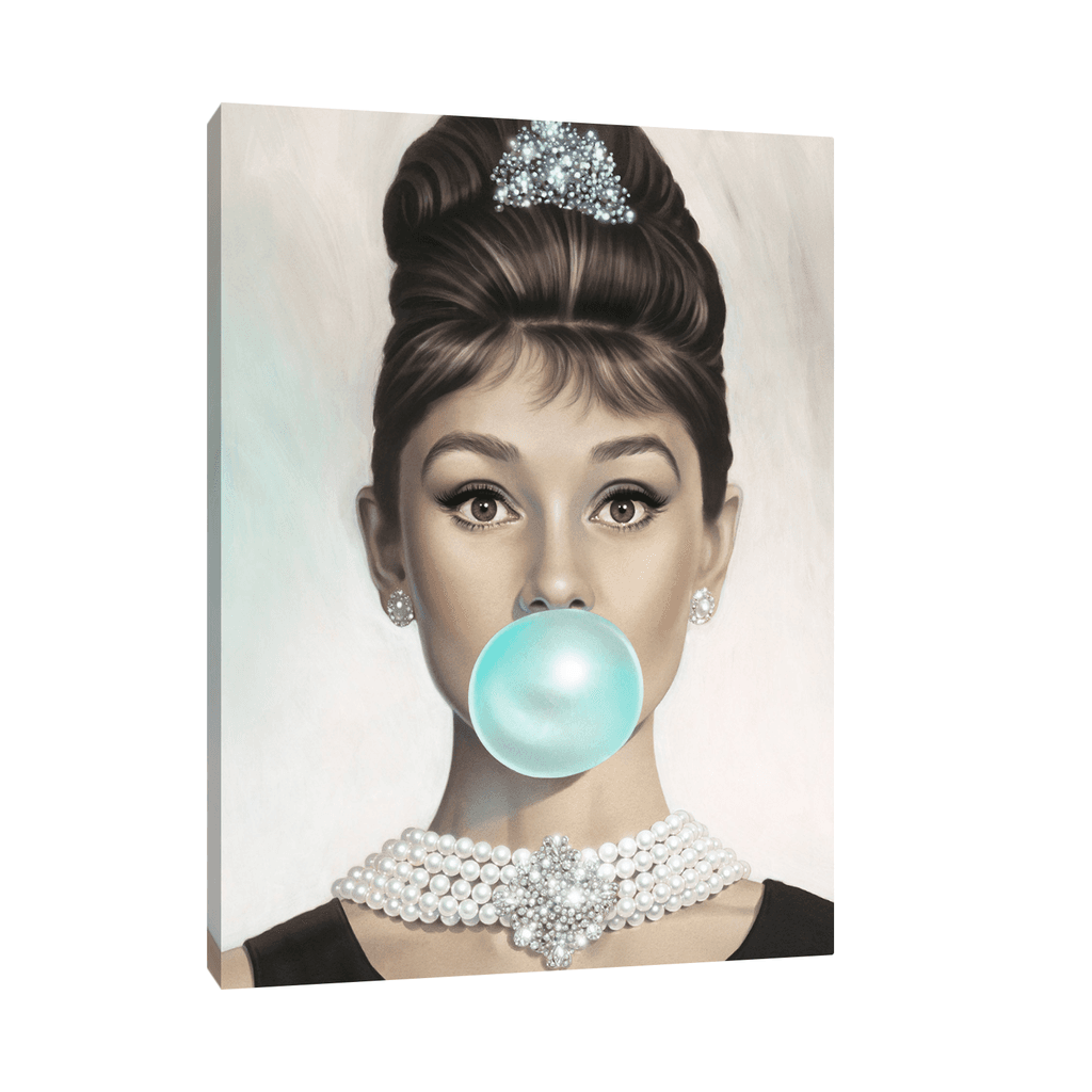 Canvas Slika na platnu Audrey Hepburn, Bez rama, 30x40cm