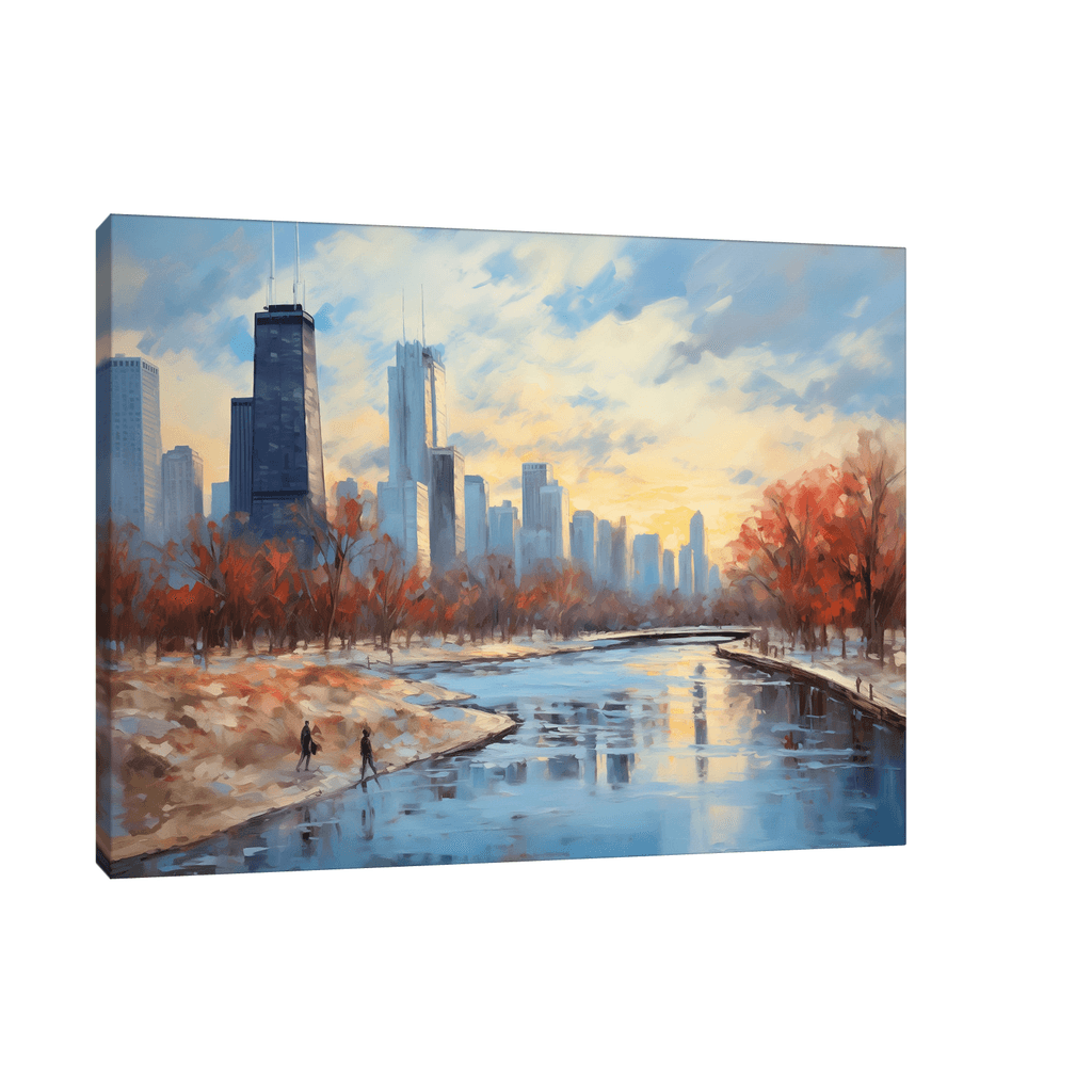 Canvas Slika na platnu Jesen u Čikagu, Bez rama, 60 x 45 cm