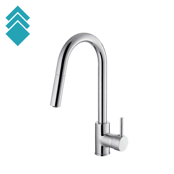 Diplon Baterija za sudoperu sa tušem ST 2557-L, Hrom