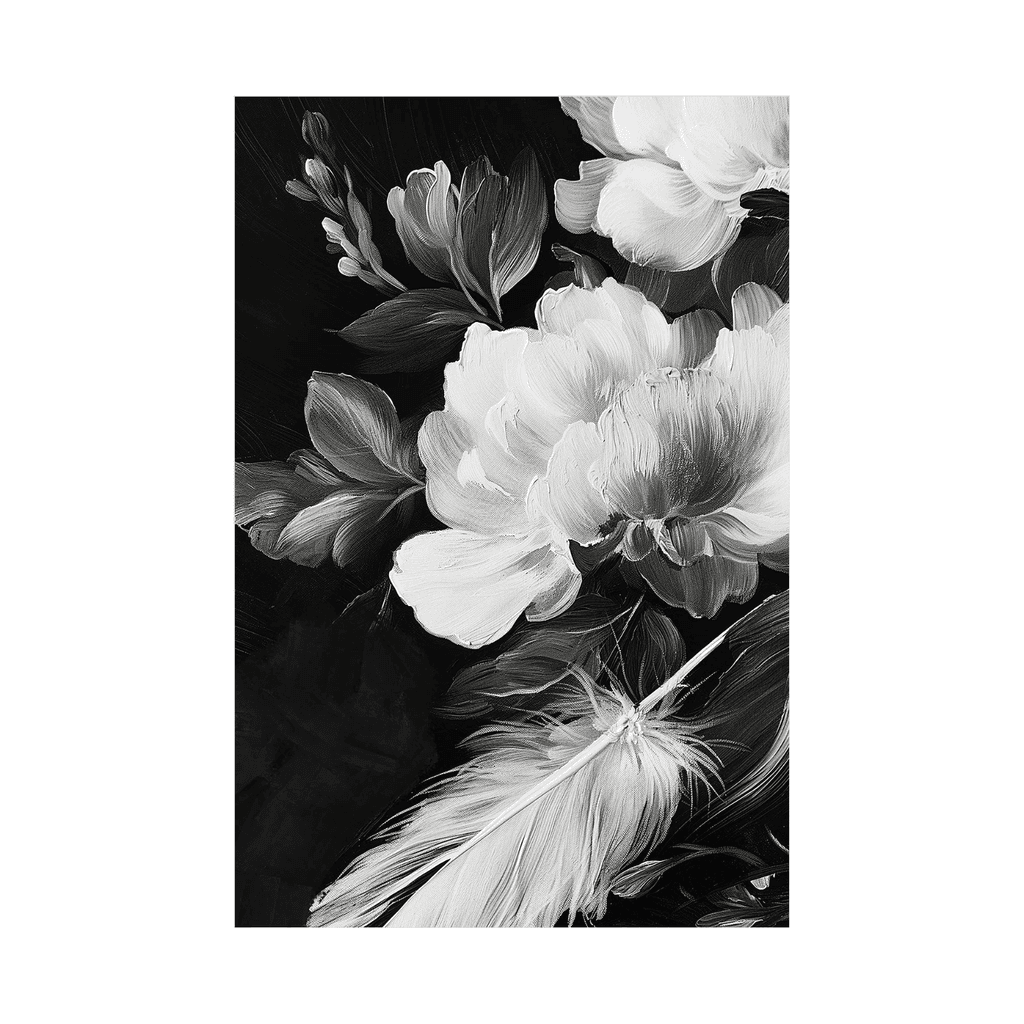 Canvas Slika na platnu Floralni kontrast, 50x75cm