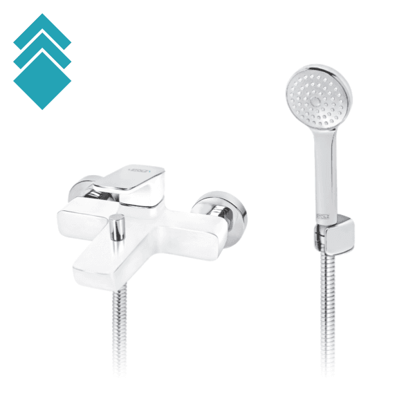 Rosan Baterija za kadu sa ručnim tušem Stolz 133101W, Bela