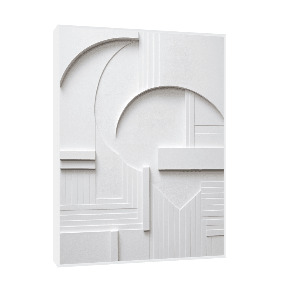 Canvas Slika na platnu Gesso II, Sa ramom, 30 x 40 cm, Beli