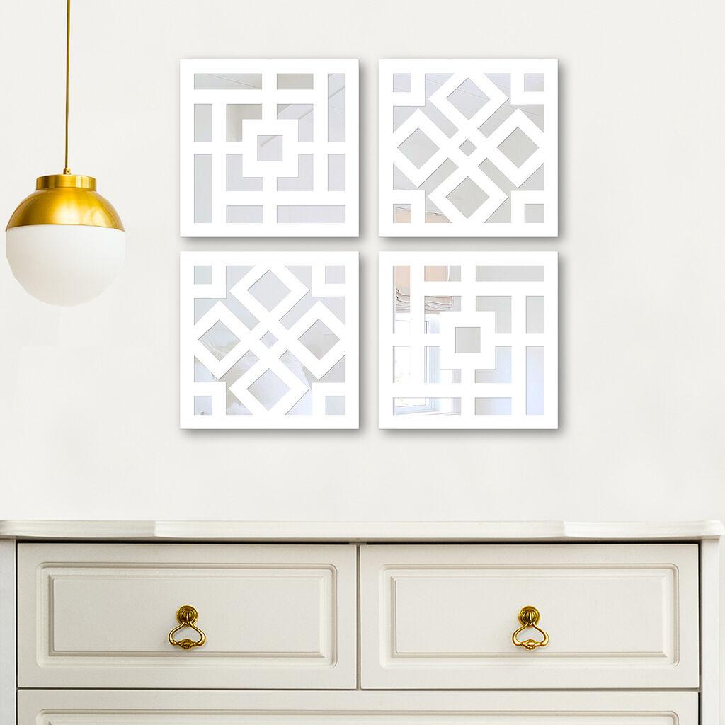 Wallity Set ogledala BYZ623284596, Beli