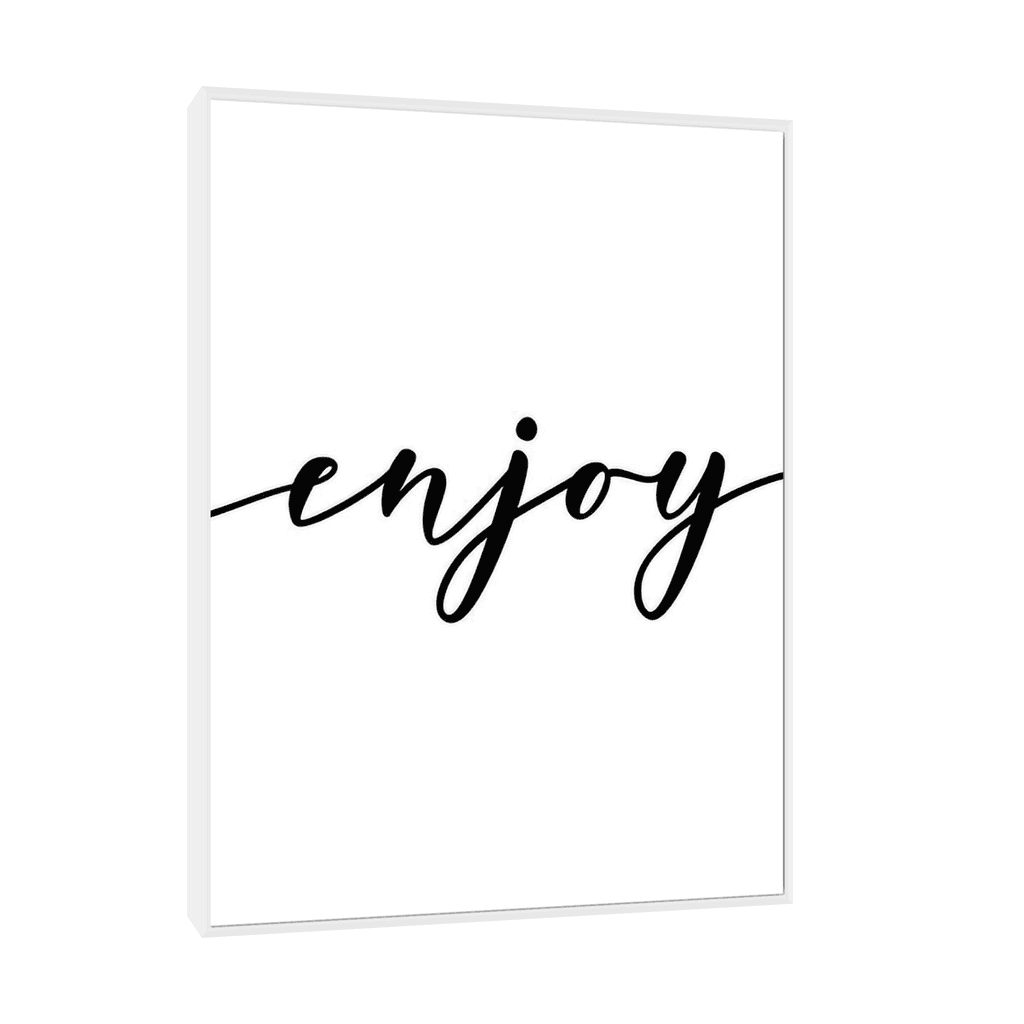 Canvas Slika na platnu Enjoy 75x100cm, Sa ramom, Beli