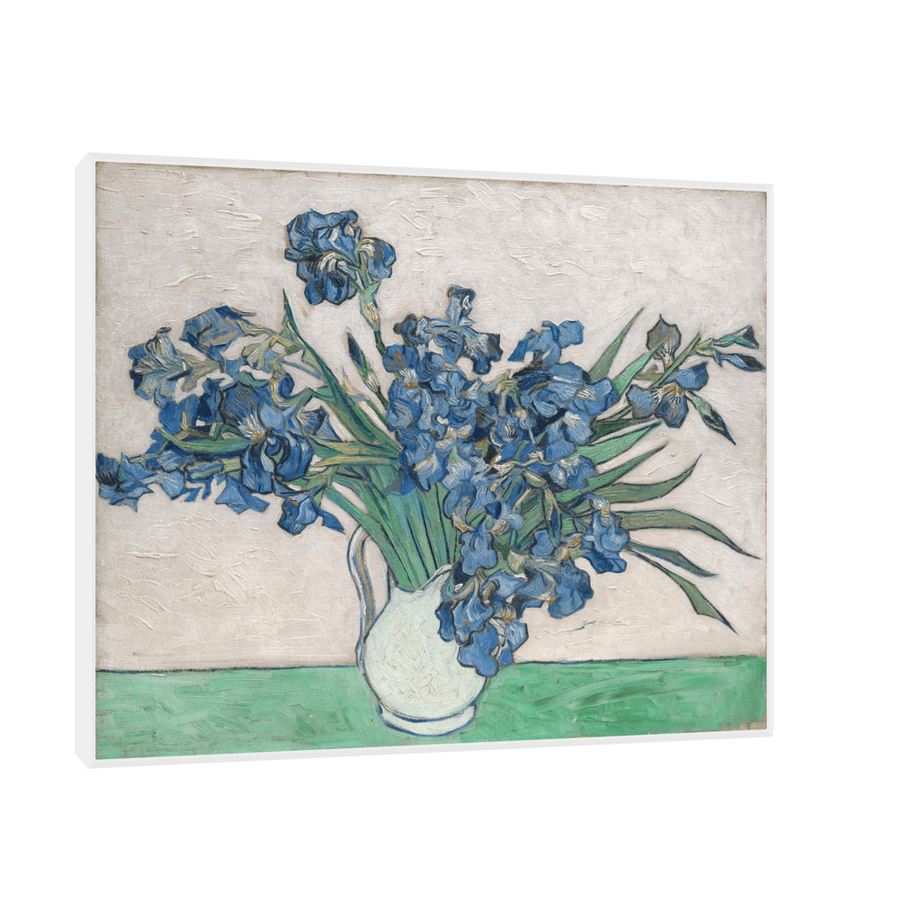 Canvas Slika na platnu Irises, Vincent van Gogh, 50x40cm, Sa ramom, Beli