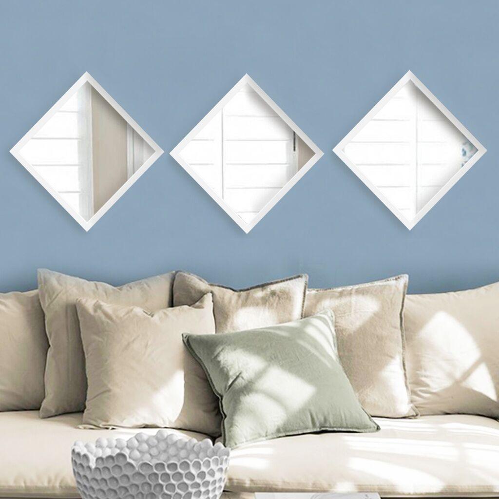 Wallity Set ogledala SETAYNA_052, Beli